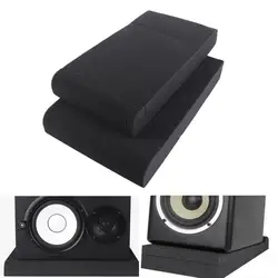1Set Studio Monitor Speaker Acoustic Foam Isolator Pads Anti-shock Anti-skid Sponge Desktop Speakers Isolation Panels 33x27x4cm
