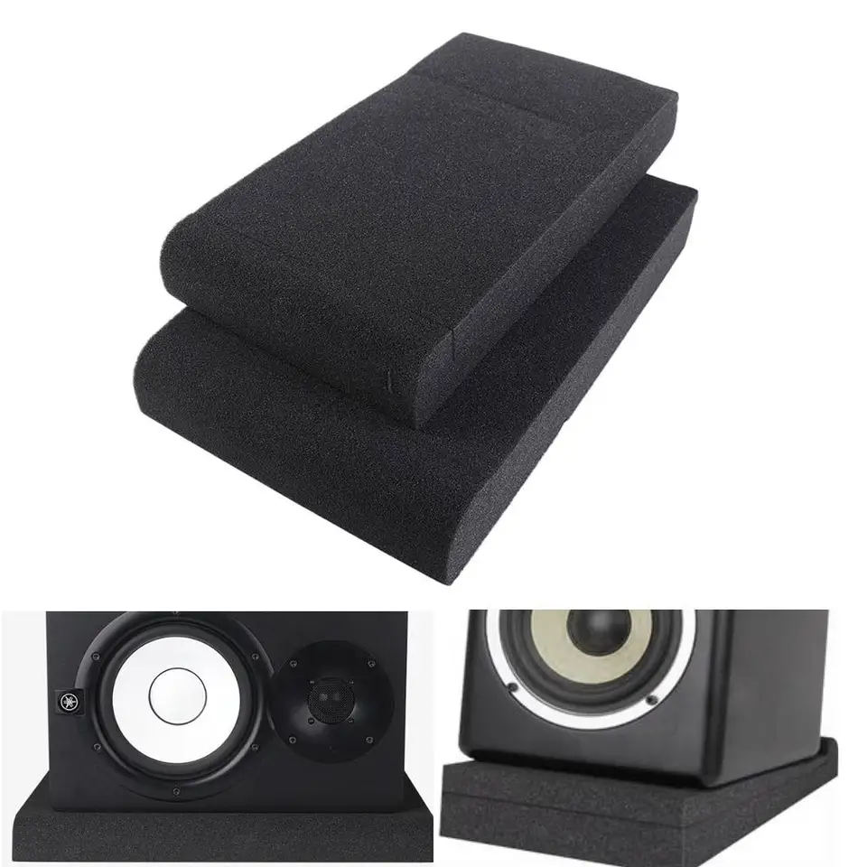 1Set Studio Monitor Speaker Acoustic Foam Isolator Pads Anti-shock
