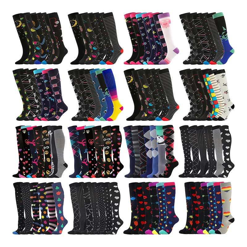 

2022 New Compression Socks Combination Women's Medical Care Outdoor Cycling Running Sports Socks Men Lot Free Shipping Wholesale