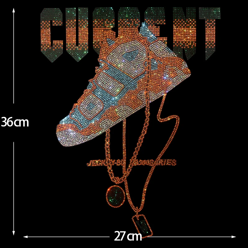 

Узор обуви, водостойкий бриллиантовый патч для горячего тиснения, украшение одежды