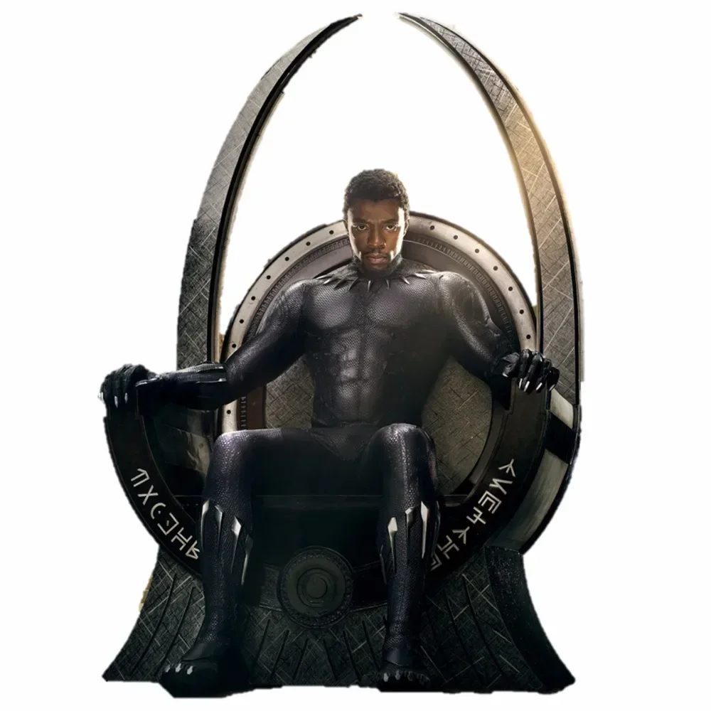 22 cm Infinity War Superheld Black Panther Leopard Troonstoel Action Figure hars standbeeld Model Toy Home Decor ornament cadeau