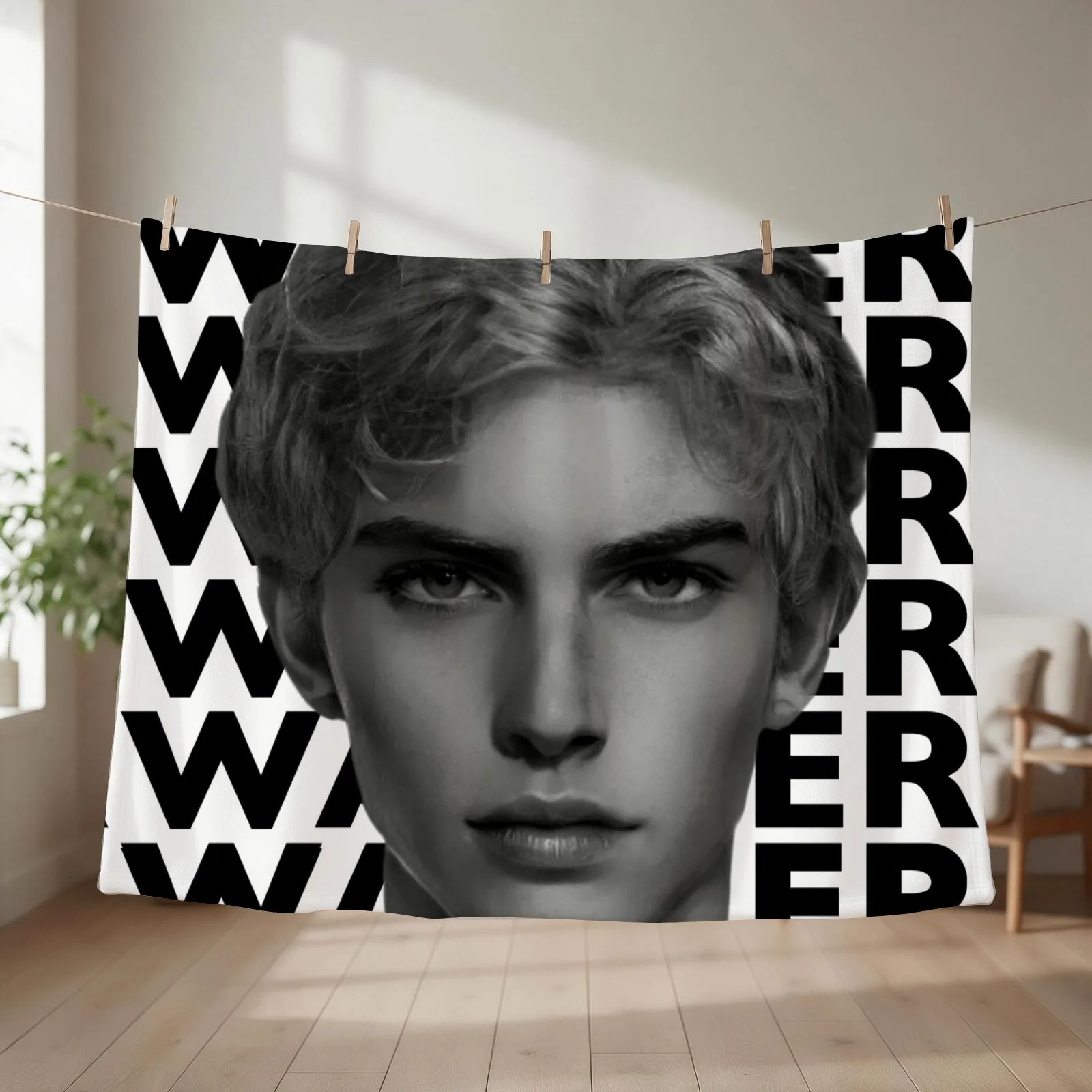 Aaron Warner, Shatter Me Throw Blanket couch cozy soft plush fuzzy picnic outdoor blanket