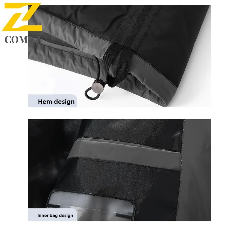 COMXZ 2025 Autumn Winter Thermal Down Coat Men Hooded Short Style Trend Down Jacket Wear White Duck Down Top Men Cold Proof Suit