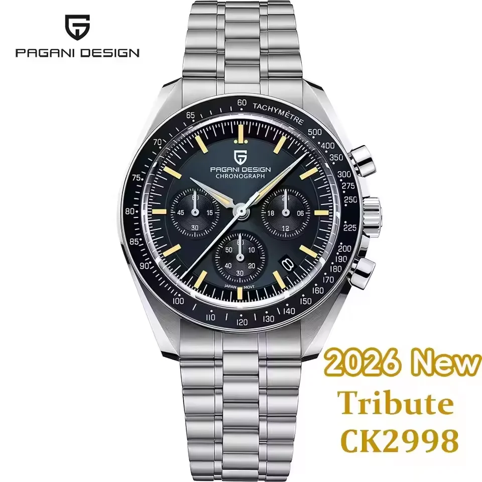 Stainless Bracelet Diver - นาฬิกาข้อมือผู้ชาย PAGANI DESIGN รุ่นใหม่ปี 2026 ระบบอัตโนมัติ