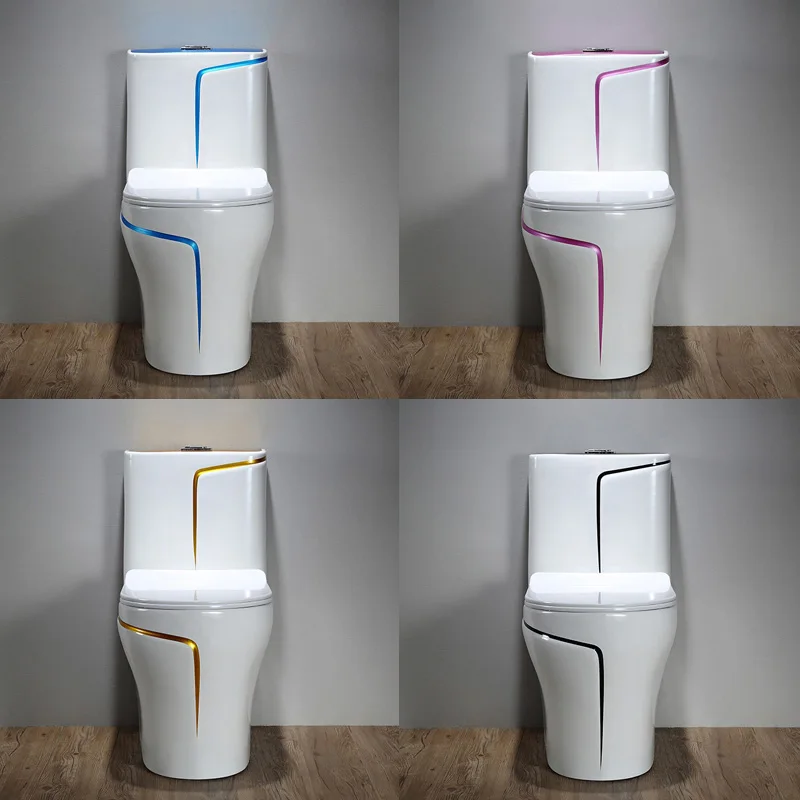 Luxury Colored Bidet Toilet Ceramic One Piece Sanitary Ware Bathroom WC Toilet Bowl
