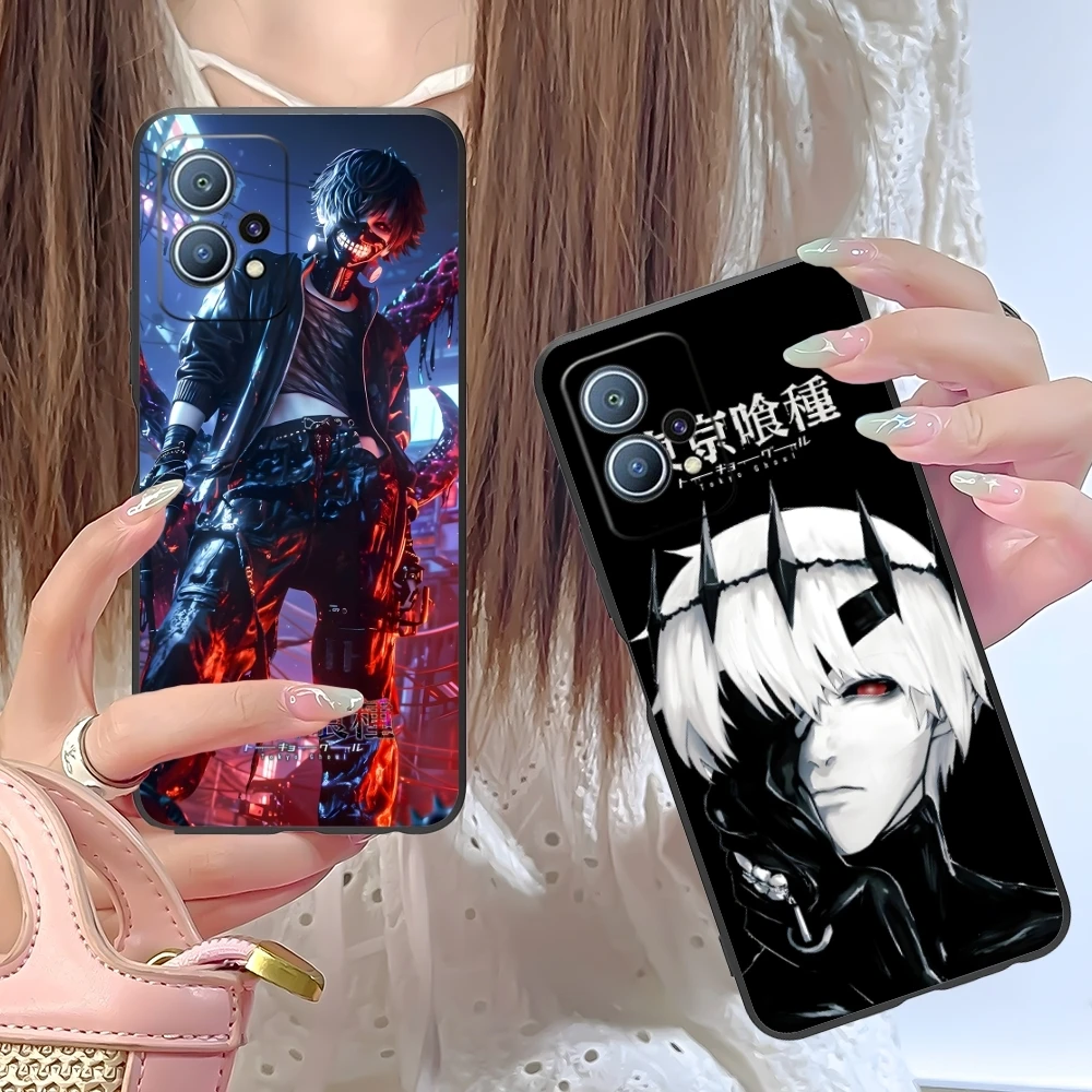 Tokyo Ghoul Kaneki Mobile Cell Phone Case for Huawei P60 P50 P40 P30 P20 P10 P9 P8 Pro Lite Plus Black Soft Phone Cover Shell