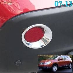 For Nissan Qashqai Dualis J10 2007 - 2010 2011 2012 2013 Chrome Rear Fog light Cover Tail Fog Light Lamp Trim Protector Styling