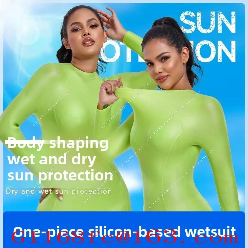 New Silicon-based Thickened Warm Diving One-piece Waterproof Female Snorkeling and Surfing Sports Protective Gear