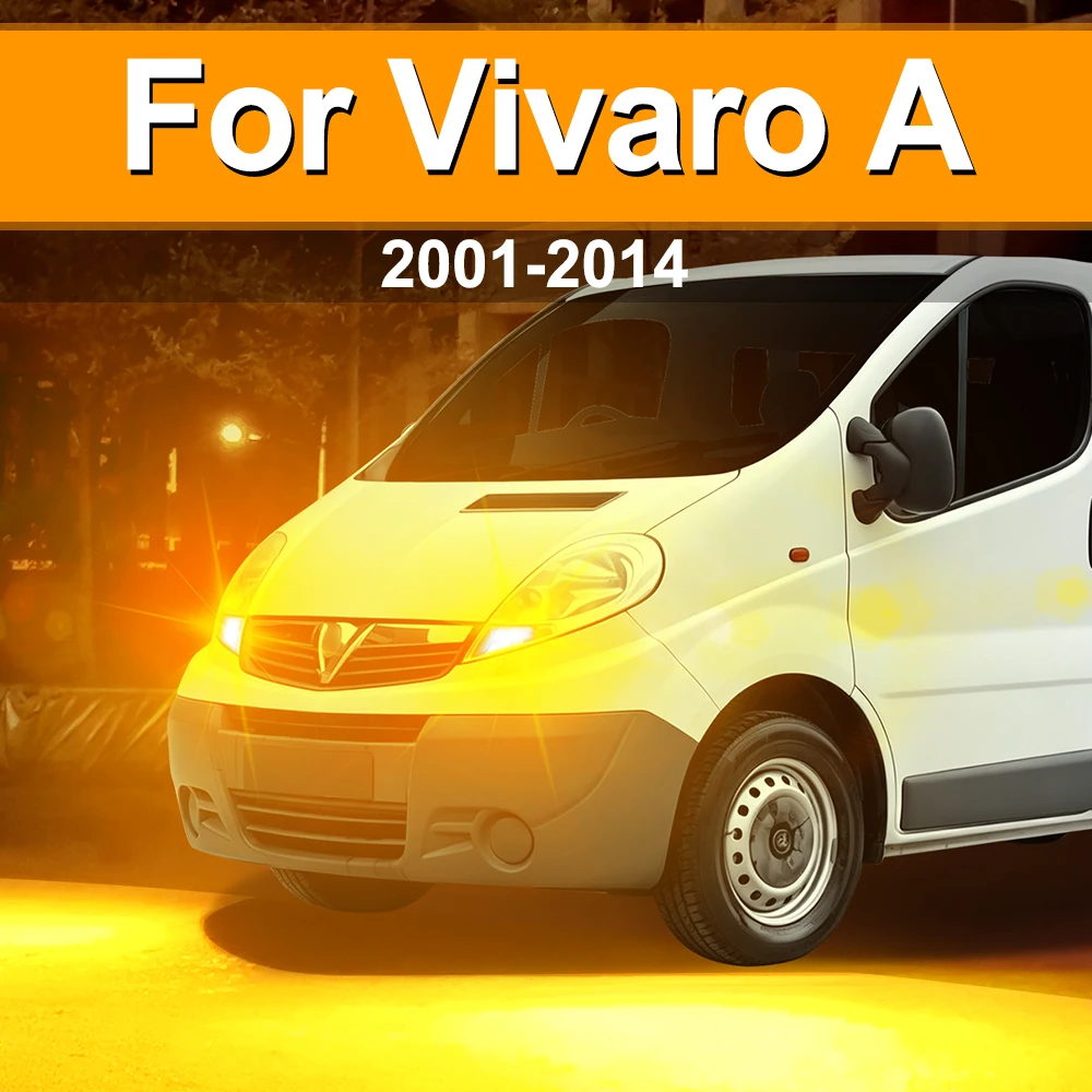 Turn Signal LED Lights Bulbs For Opel Vivaro A X83 Accessories Car Indicator Light Bulb Amber Orange 2001-2014 2007 2008 2009