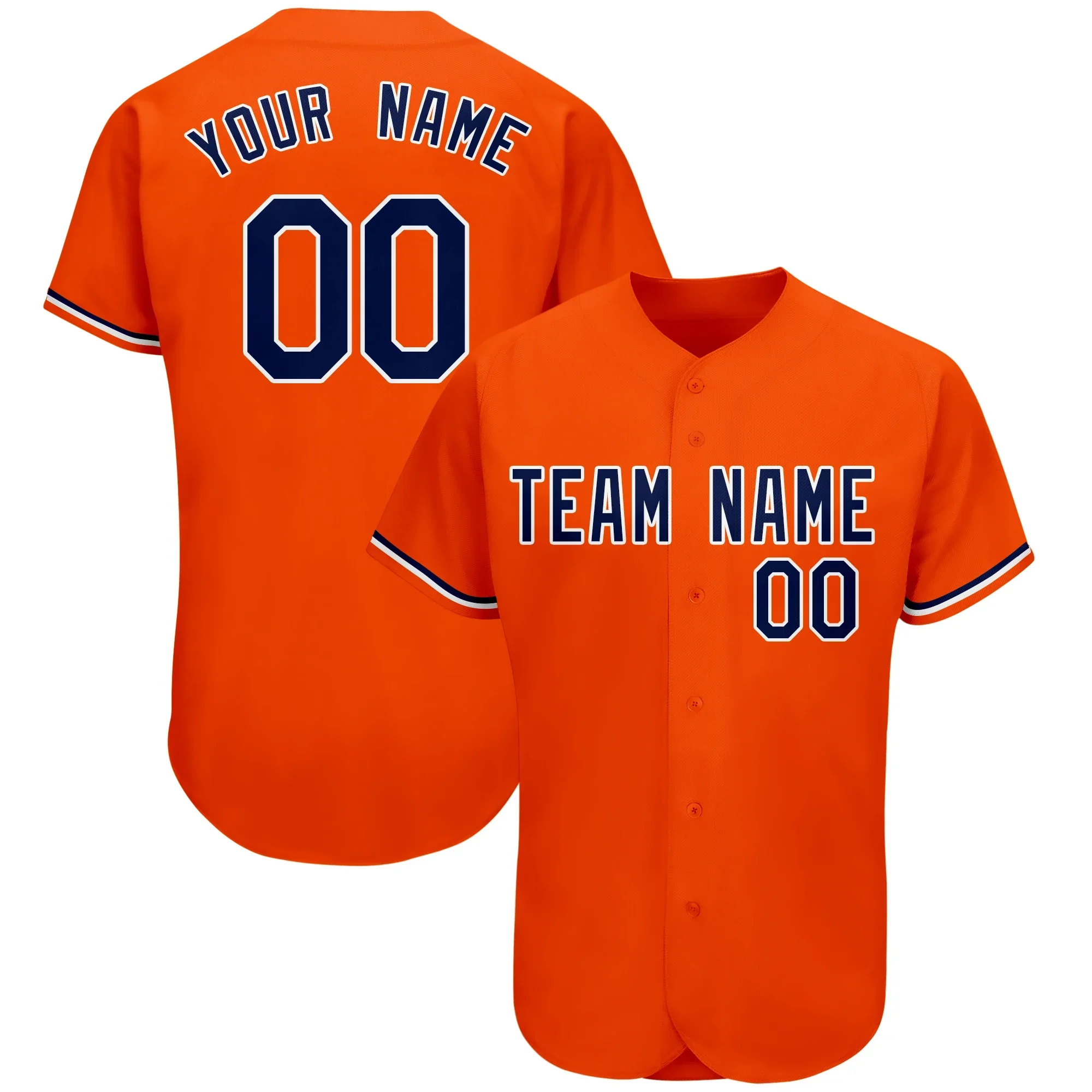 Breathable Baseball Shirt Short Sleeve DIY Personalized Team Name / Number Customization