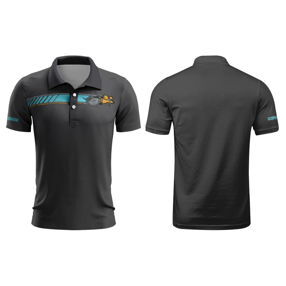 Camisa polo de golfe masculina Tour Rat Badlands Bluff Performance Jersey casual de verão, secagem rápida, respirável, botão de golfe camisa polo