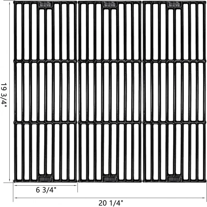 Grill Cooking Grates for Chargriller 5050, 2121, 2123, 2222, 2828, 3001, 3008, 3725, 3030, 4000, 5252, King Griller 3008, 5252,