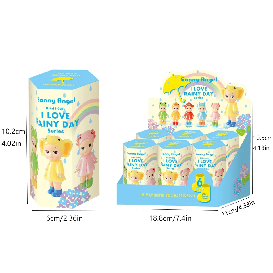 صندوق أعمى من سلسلة S Angel I Love Rainy Day - ديكور شاشة الهاتف الأصلية هدية عيد ميلاد فريدة من نوعها لمفاجأةها الغامضة