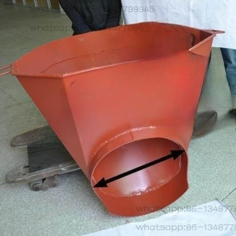 Concrete mixer truck feed hopper discharge hopper chute chute