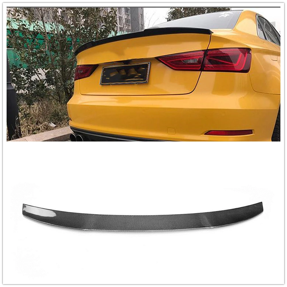 

Trunk Rear Spoiler Wing For A3/S3/RS3 Limousine 8V Sedan 4 Door 2014 2015 2016 2017 2018 2019 2020 Carbon Fibe Lid Splitter Lip