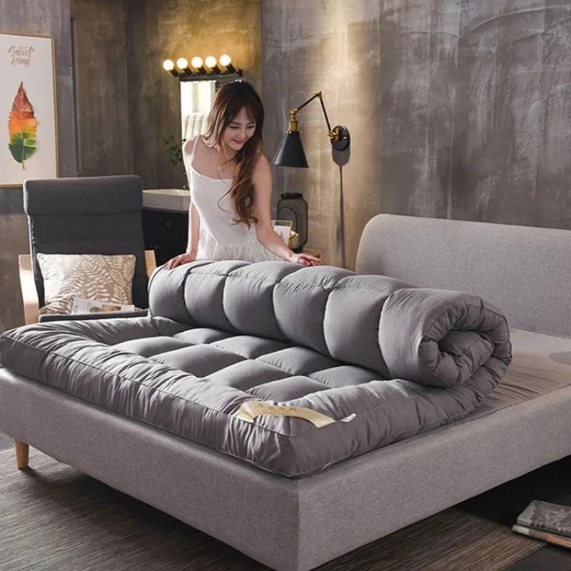 Verdickte 10 cm flauschige Matratze Wohnzimmer Feder Samt Matte Studentenwohnheim stereoskopische