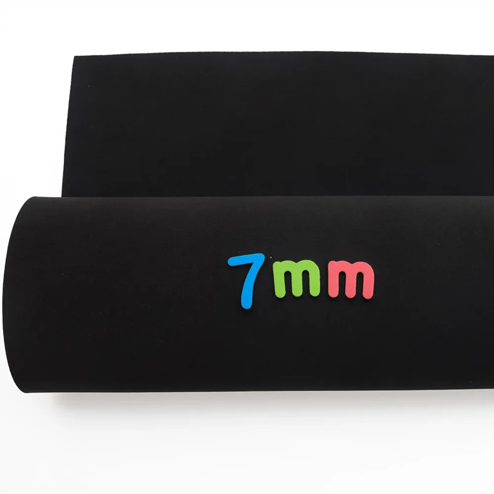 

SBR Neoprene Sewing Cloth, Extra Thick Fabric, Waterproof and Shockproof, Black Stretch, Other Fabrics, 7mm