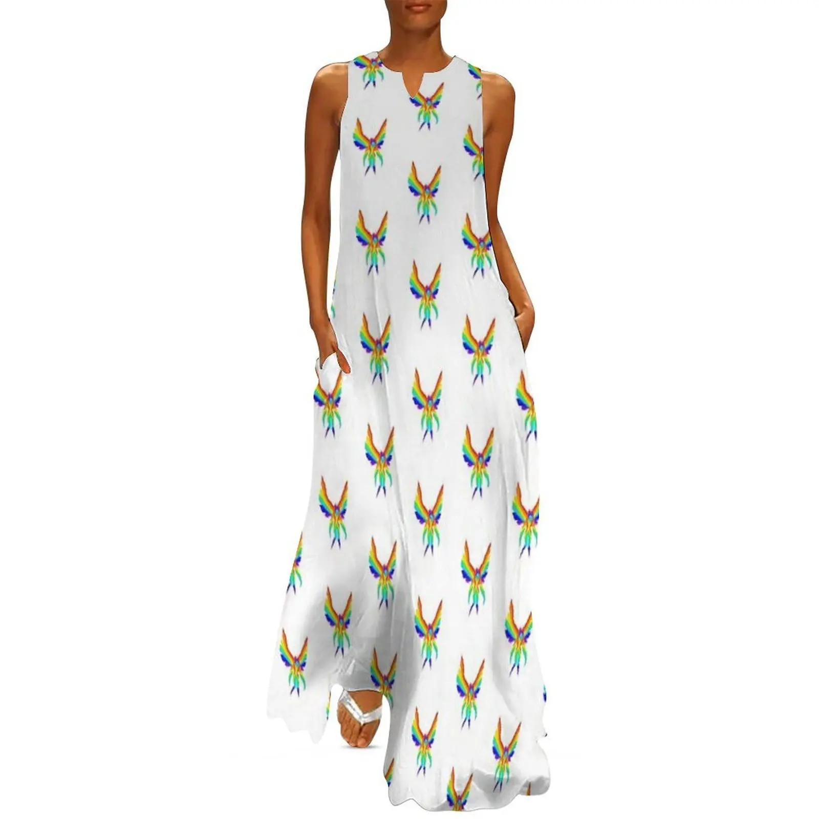 

Rainbow Eureka Fairy Long Dress african dresses for woman Women dresses summer women's dresses luxury summer dress daily