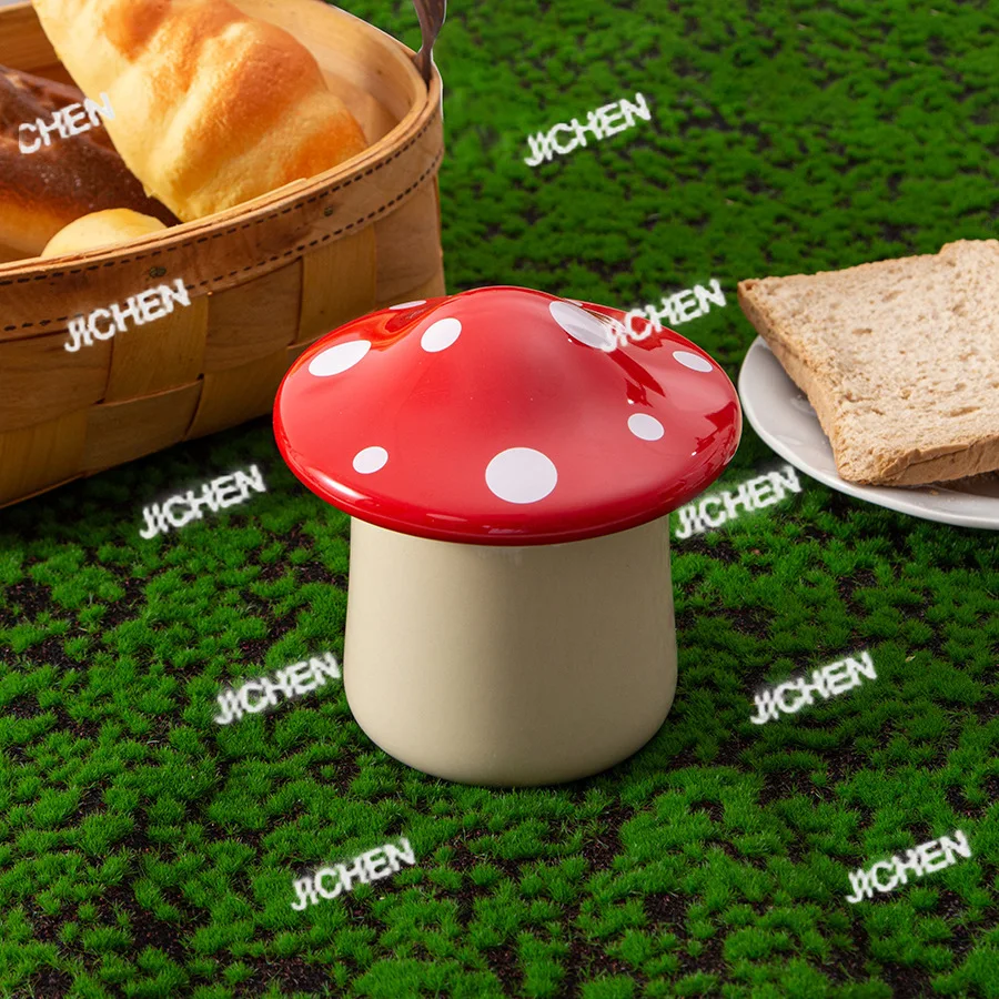 

Neu versandte Artikel Mushroom Storage Ceramic Butter Box Home Kitchen Storage Ceramic Butter Tank