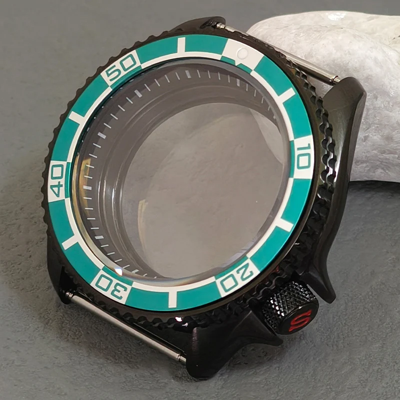 

NH35 Cases 42mm SKX007 SRPD Watch Cases Flat Sapphire Crystal Glass Fits NH35 NH36 4R 7S26 Movement 28.5mm Dial Customized Watch