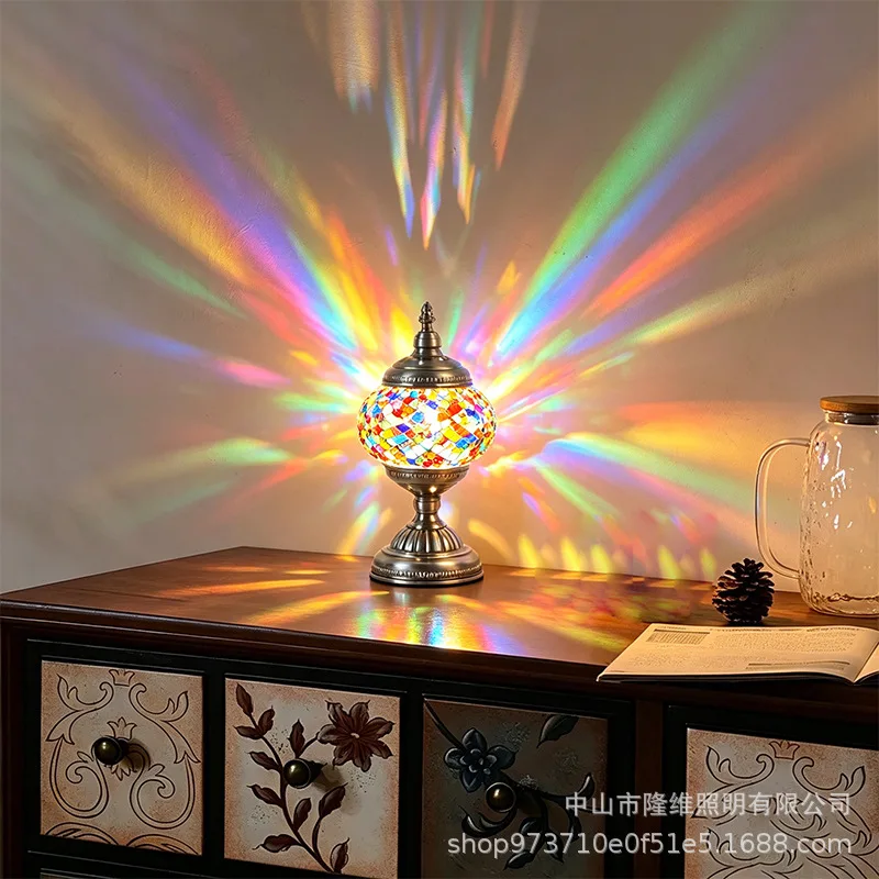 Turkish Finished Desk Lamp Antique Creative Bedroom Study Dining Table Bar Table Gift Desk Lamp