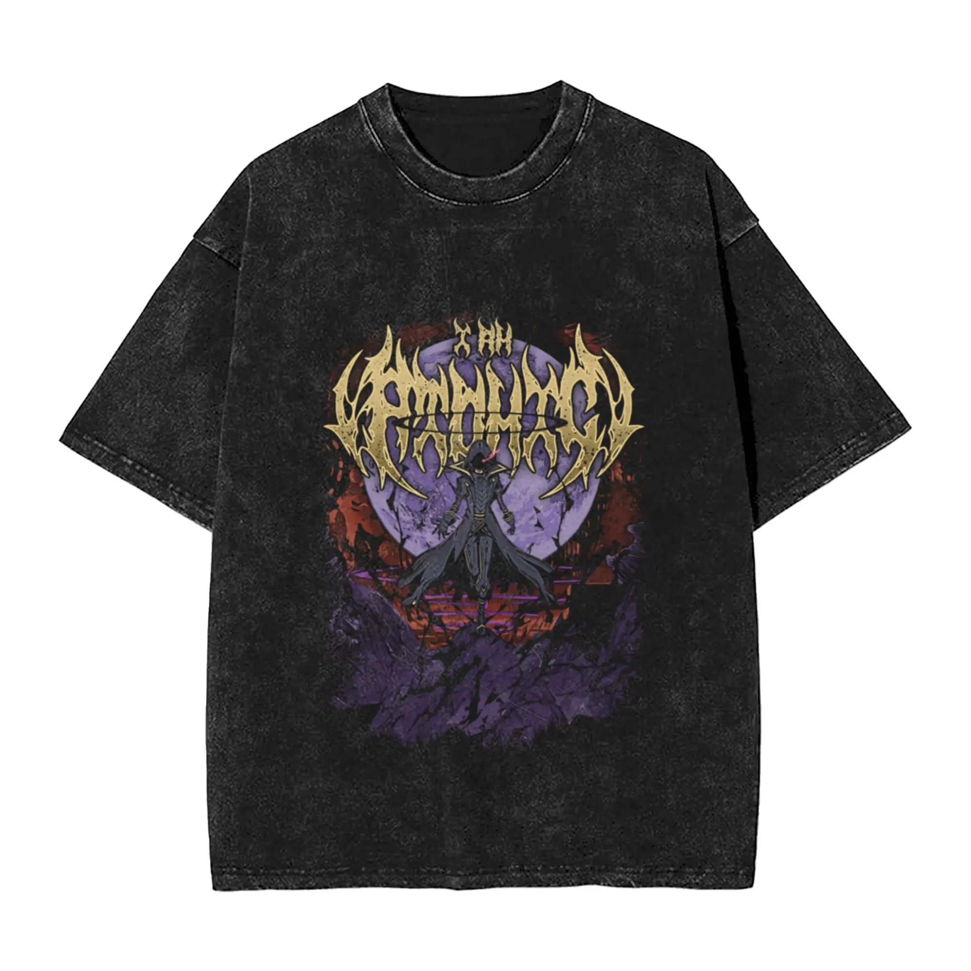 Shadow King Garden Heavy Metal Art Unique Chic A Washed T Shirt Men's Women's Oversized Cotton Tees Tops