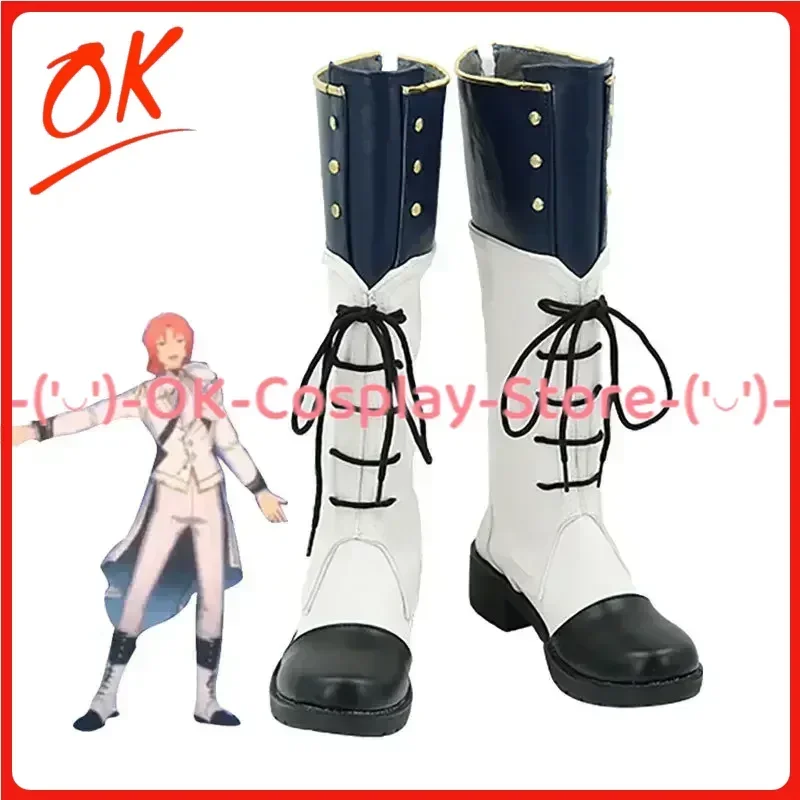 [Angepasst] Spiel Ensemble Sterne RankA Bloom Saegusa Ibara Cosplay Schuhe Anime Roleplay Prop Halloween Party PU Leder Stiefel