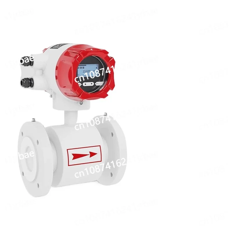 

Intelligent electromagnetic flowmeter sewage digital display high precision liquid integrated split pipe sensor dn50