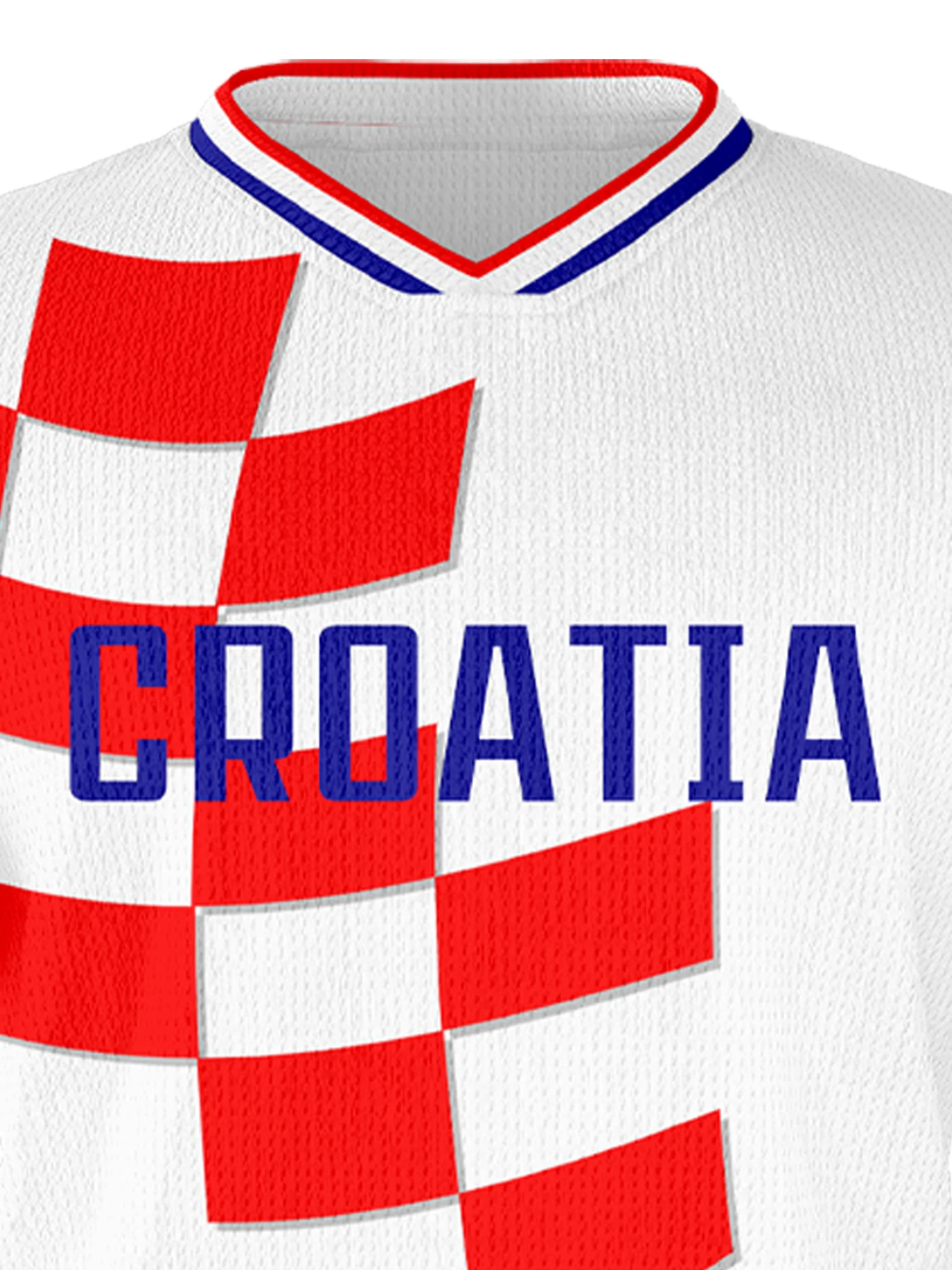 Croatia Custom Kids Soccer Jersey Set Football Uniforms Kit Personalized Name Number Team Training Outfit for Boys Girls