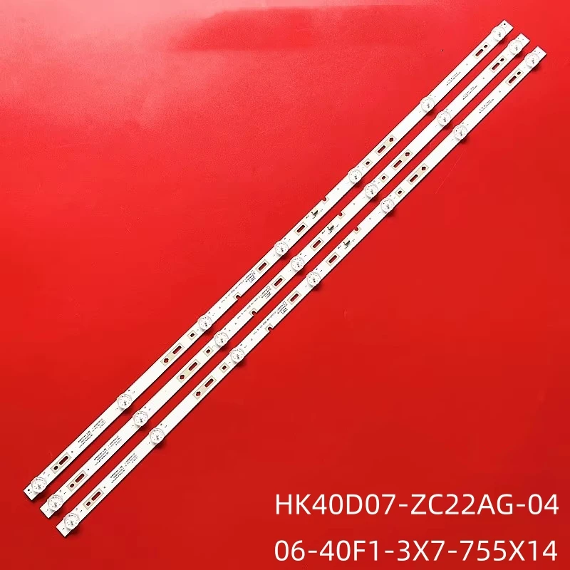 Strip lampu latar LED untuk HK40D07-ZC22AG-04 HK40D07-ZC22AG-04 4040pa310e ee2sw3918