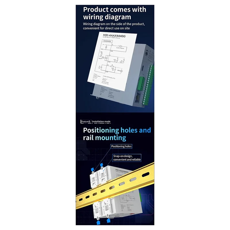 

New-RS485 Ethernet 16DI Expansion Remote IO Module CDSENET GAXXXA000 Analog Switch Acquisition Modbus TCP RTU Works