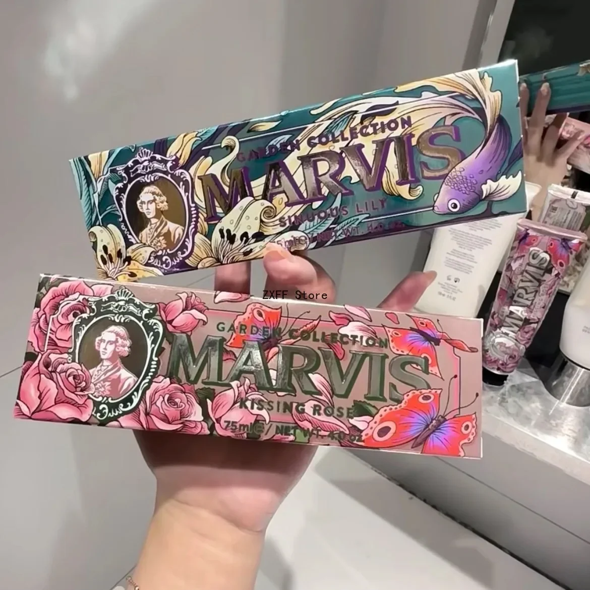 New Arrival Marvis Whitening Toothpaste 75ml (KISSING ROSE, SINUOUS LILY, DREAMY OSMANTHUS)