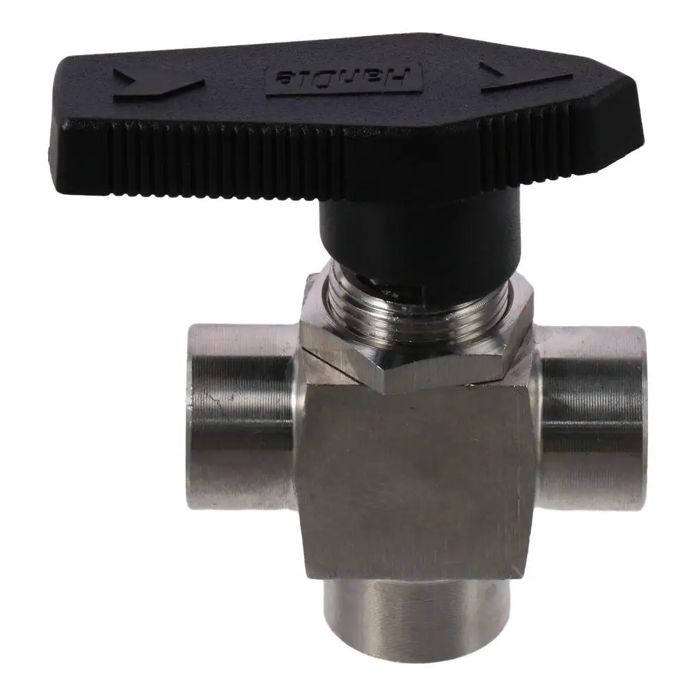 

Thread Spring Check Valve 3/8“ Ball Valve 3 Way BSPP Air Tube Hand Valve Female Thread 1/4“ Water Pipe Flow Control