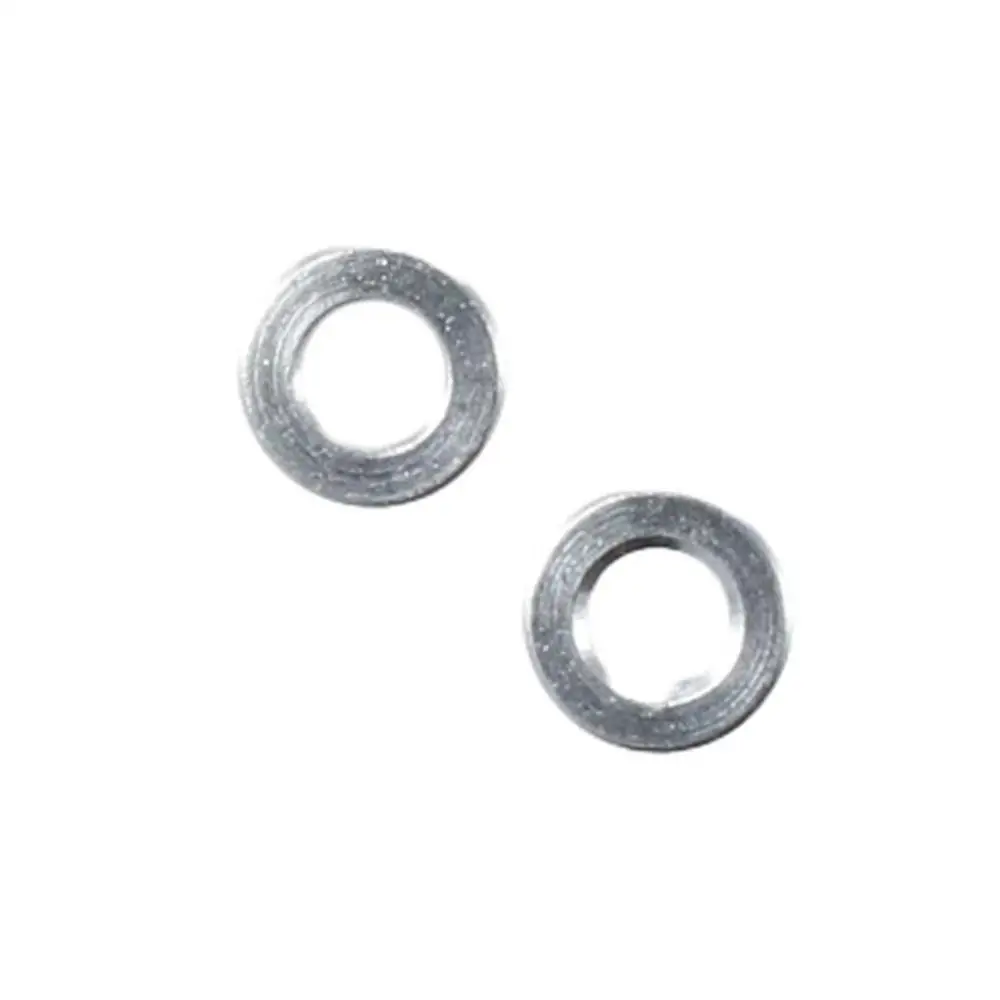 8Pcs Aluminium Alloy Shock Absorber Spacer d2.6xD5x2 Silver Tone Grommet Spacer Pads Flat Gasket for RC Model Car