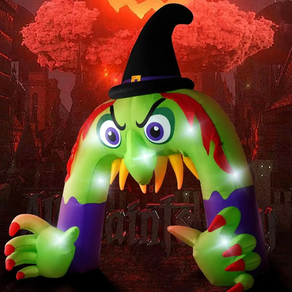 

Amazingforless (12ft) Halloween LED Inflatable Decorations w/Blower Spooky Animated Blow Up (Frankenstein, Dragon, Ghost, Pumpki