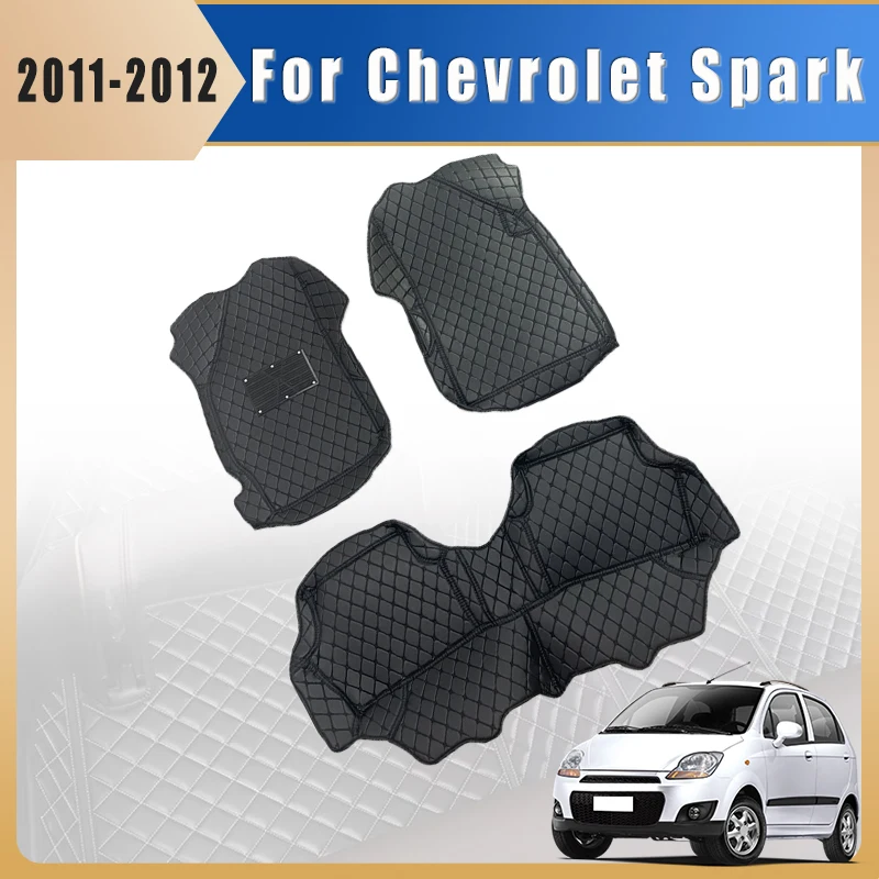 

Car Floor Mats For Chevrolet Spark 2012 2011 Auto Interiors Accessories Car-Styling Custom Foot Rugs Automobiles Products Covers