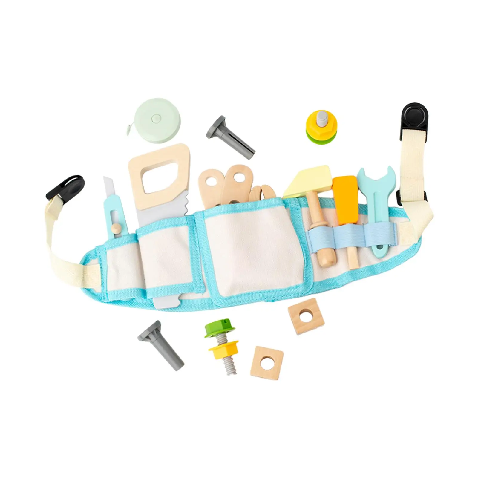 キッズツールベルト木製ベビーおもちゃ知育玩具建設ごっこ遊びセットモンテッソーリおもちゃ子供女の子男の子パーティーおもちゃ