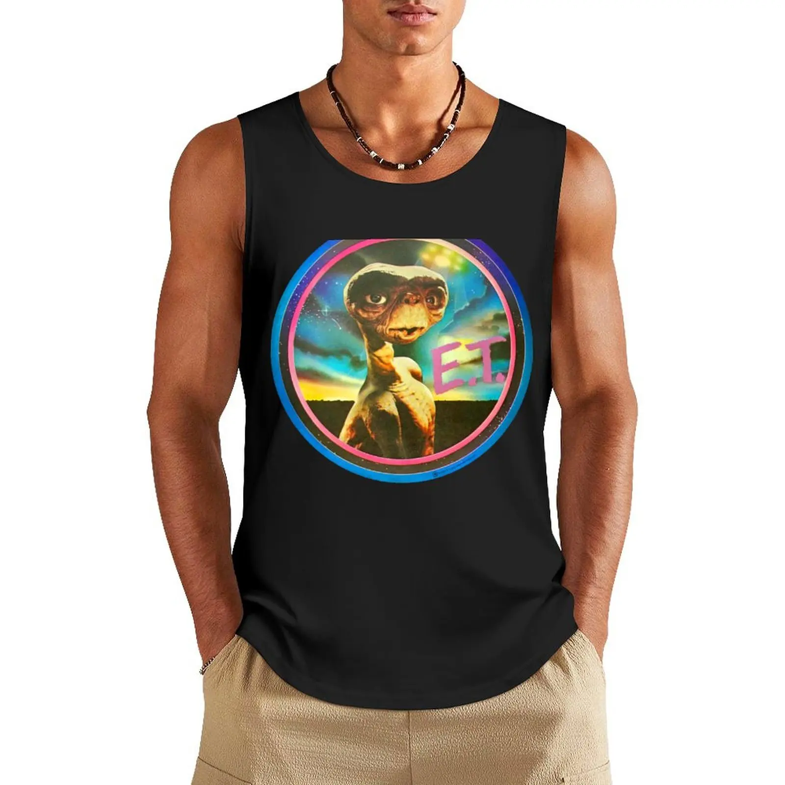 

E.T. Tank Top anime gym clothes men