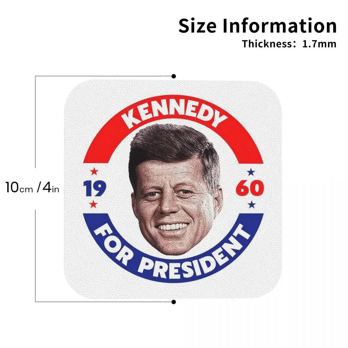 مفارش مطبخ لديكور المنزل ، مفارش قهوة ، وسادات أدوات مائدة منزلية ، فنجان مطبخ ، John F ، FK costers ، JFK in our ، طقم من 4