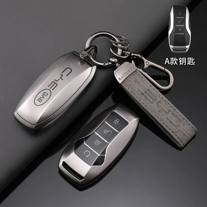 Silver TPU Car Flip Remote Key Case Cover Holder Shell Fob For BYD Song Plus Atto 3 Han EV Tang DM Qin Seal Dolphin Accessories - Image 12