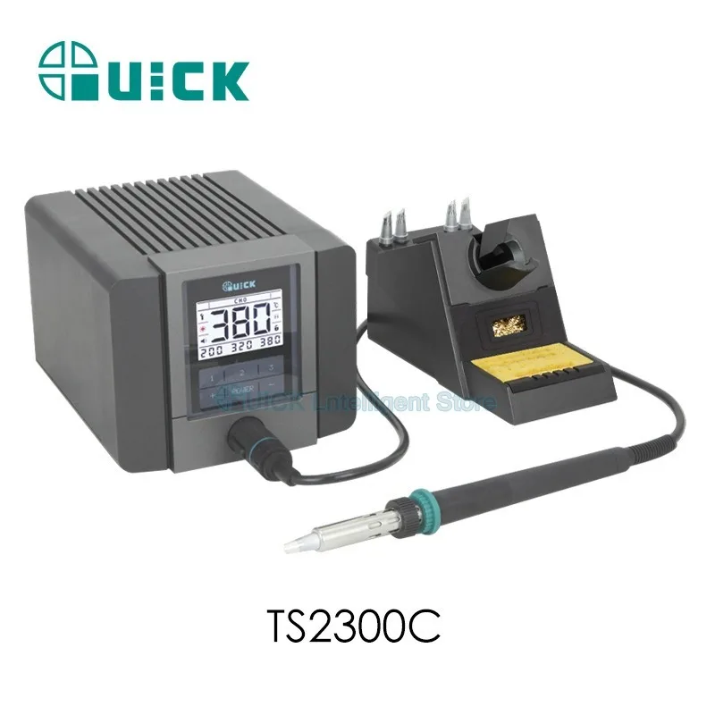 Soldering Stations QUICK TS2300C Welding Station Digital Display Lead-free 150W Intelligent Anti-static Electric Soldering Irons