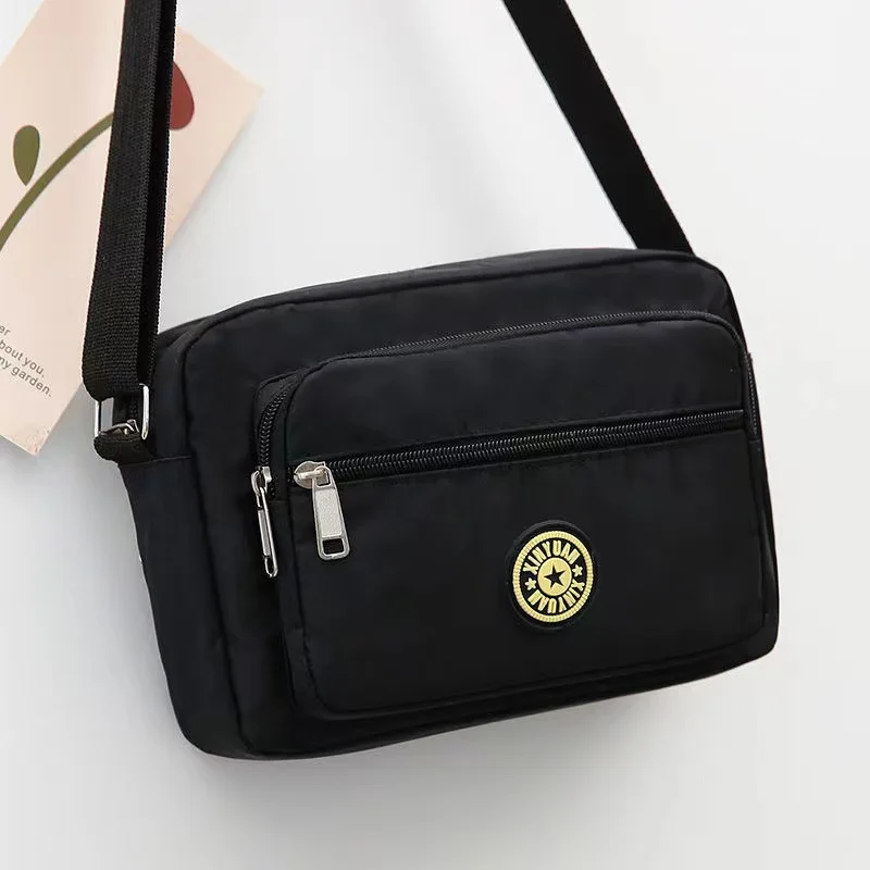 Printing Flowers Crossbody Bags New Middle-aged Elderly Nylon Cloth Messenger Manufacturers Female Shoulder Handbags