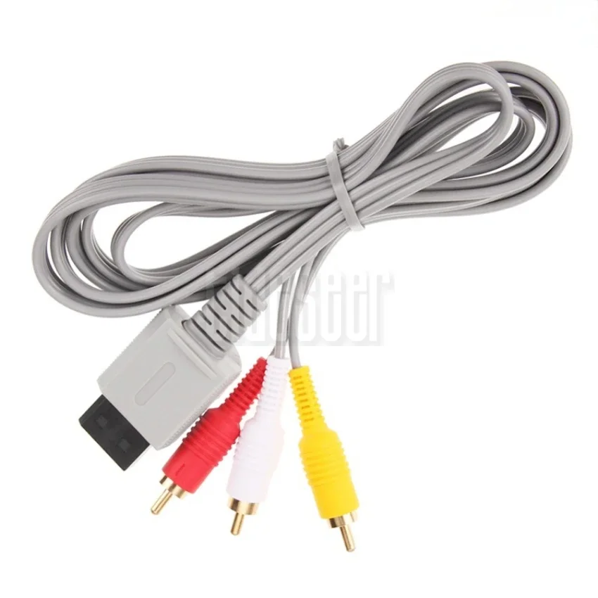 20pcs 1.8m HDTV Audio Video AV Composite Cable Component 3 RCA Cord for Nintendo Wii Game Console