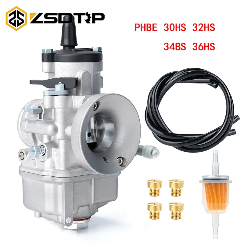 ZSDTRP Motorcycle Carburettor 2T Dellorto PHBE 30HS 32HS 34BS 36HS Cable Choke Lever Choke Carb High Performance