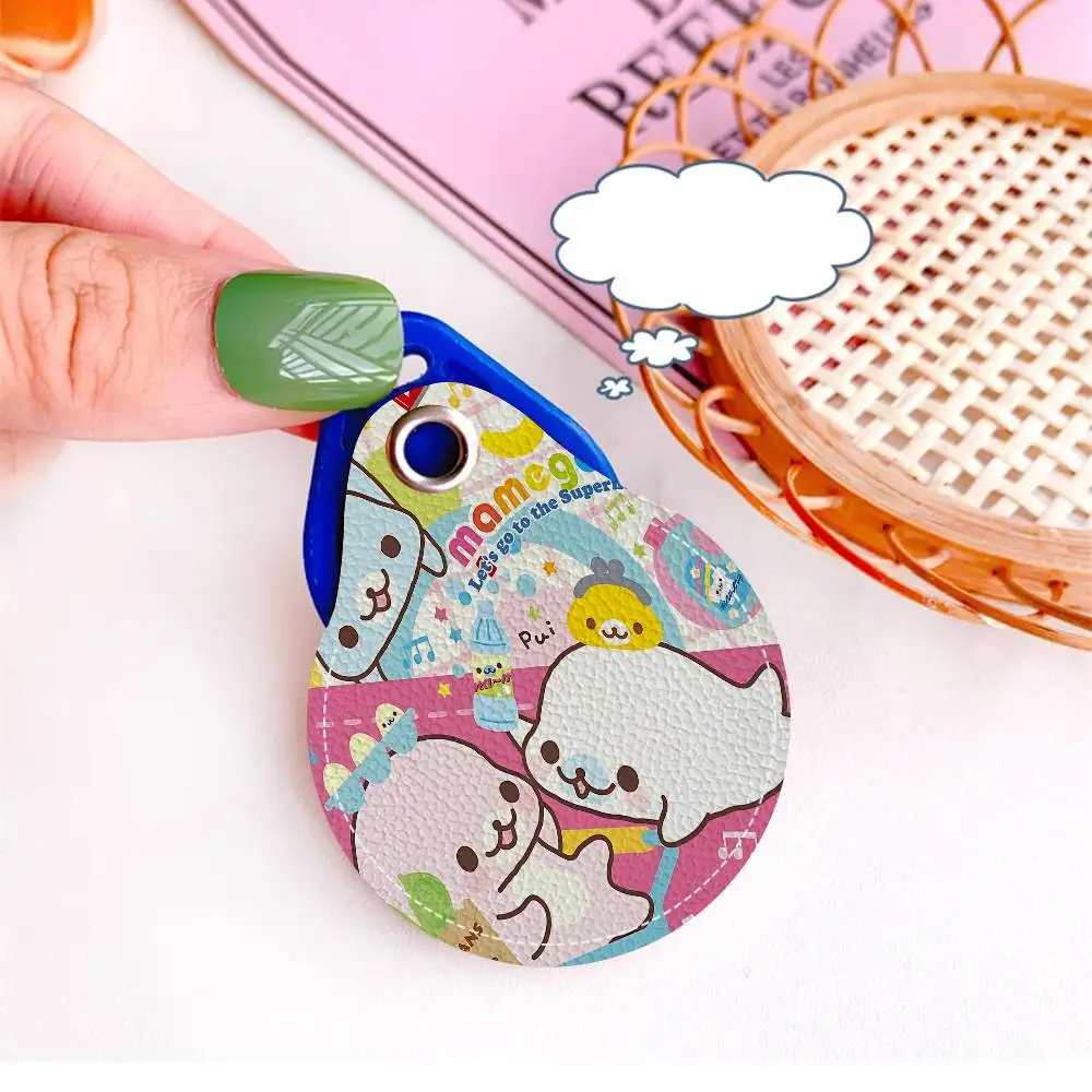 M-Mamegoma Creative Cartoon Pattern Sensitive Access Card Protective Sleeve Keychain Fashion Decorative Pendant