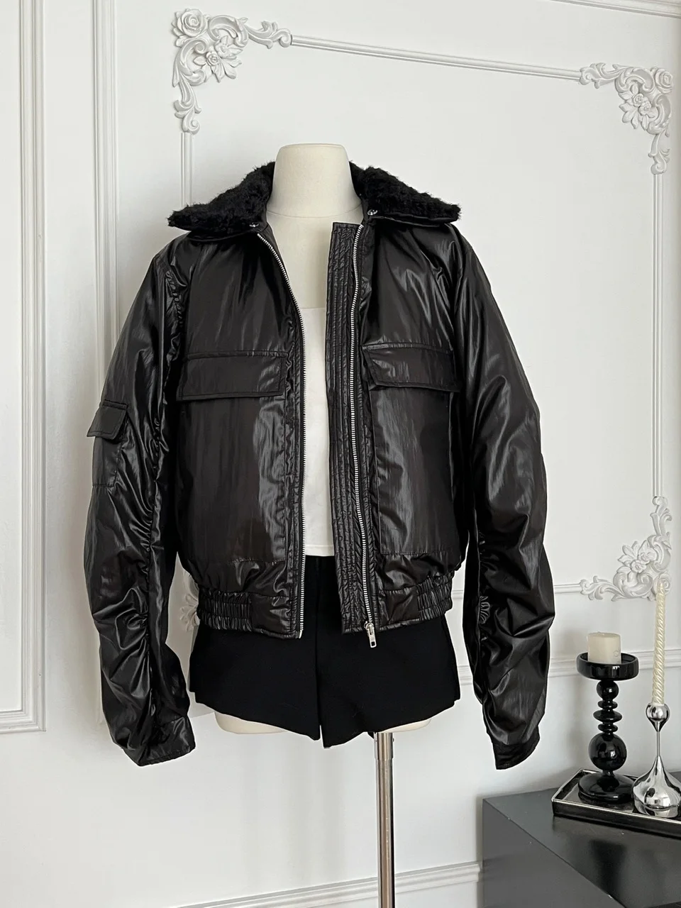 

Корейское Sle ort Thiened Long Sve White Du down Jaet, женское зимнее новое высококачественное теплое пальто небольшого размера с меховым воротником