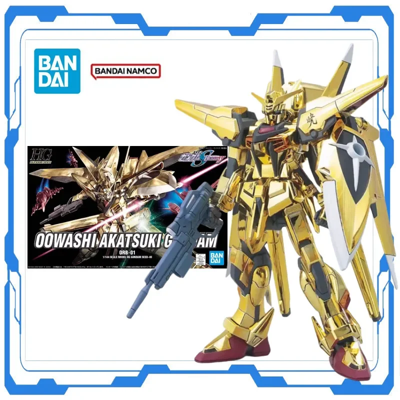 

Bandai Original Genuine Gundam Anime Model HG 1/144 SEED 40 00WASHI AKATSUKI Gundam ORB-01 Action Figure Assembly Model Toys