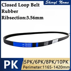 Rubber multi groove belt multi wedge belt PK1165-PK1420 transmission conveyor belt treadmill industrial belt