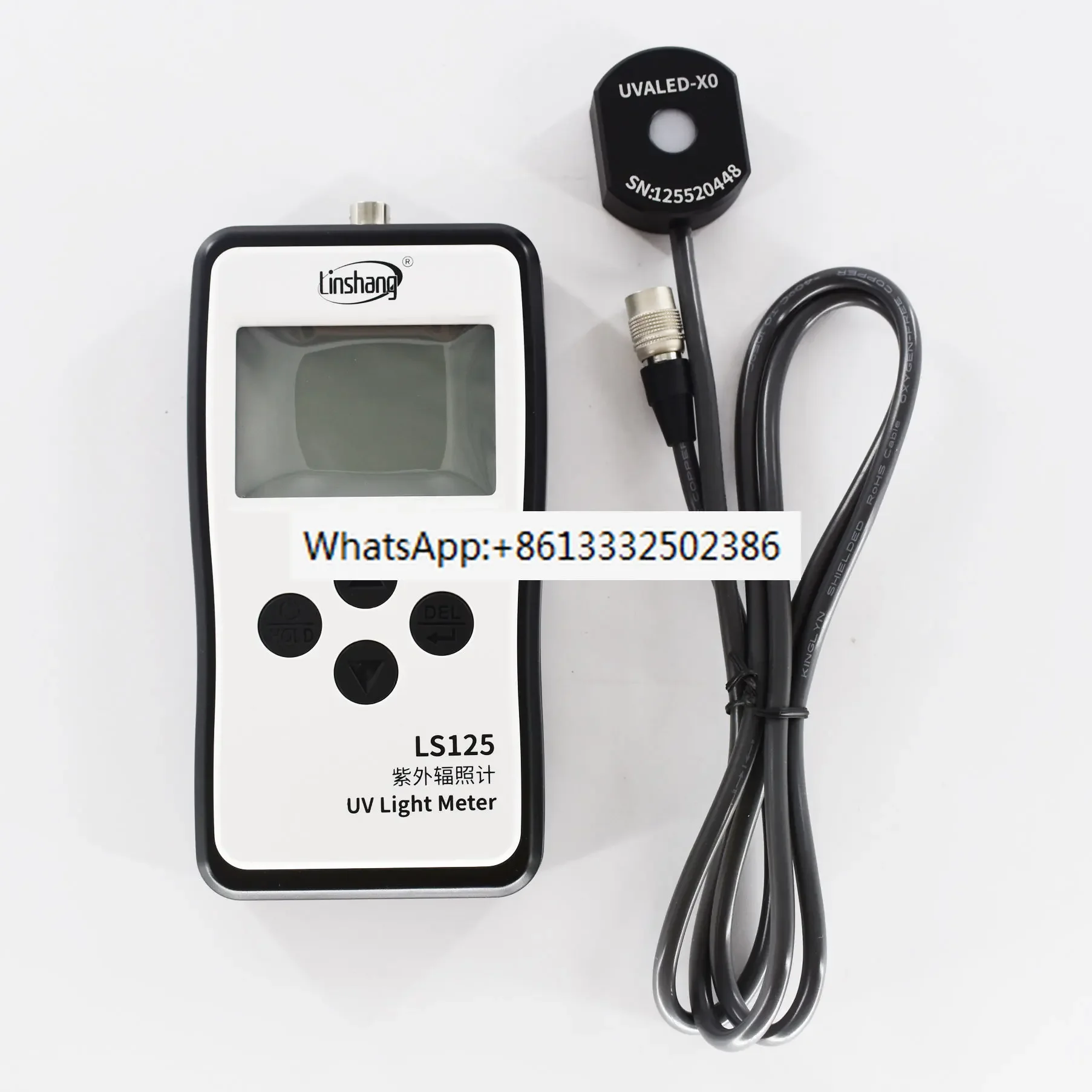 LS125 with UVALED probe ultraviolet intensity meter test power energy of 365nm 395nm UV LED of curing machine