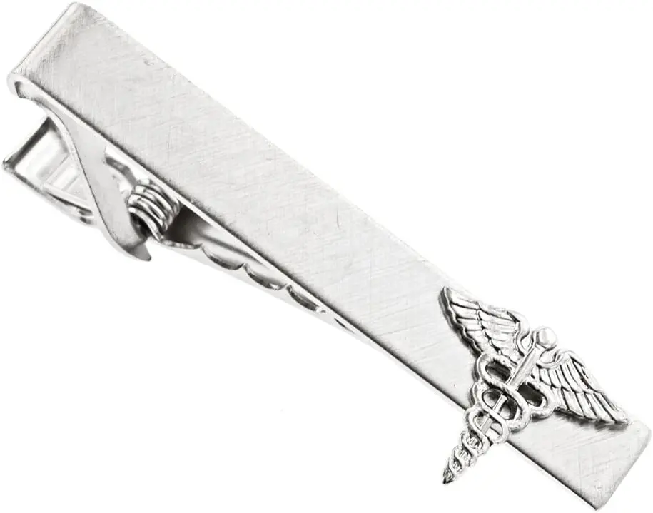 Caduceus Doctor Tie Clip. Made in The USA.